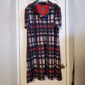 Plaid dress womens large